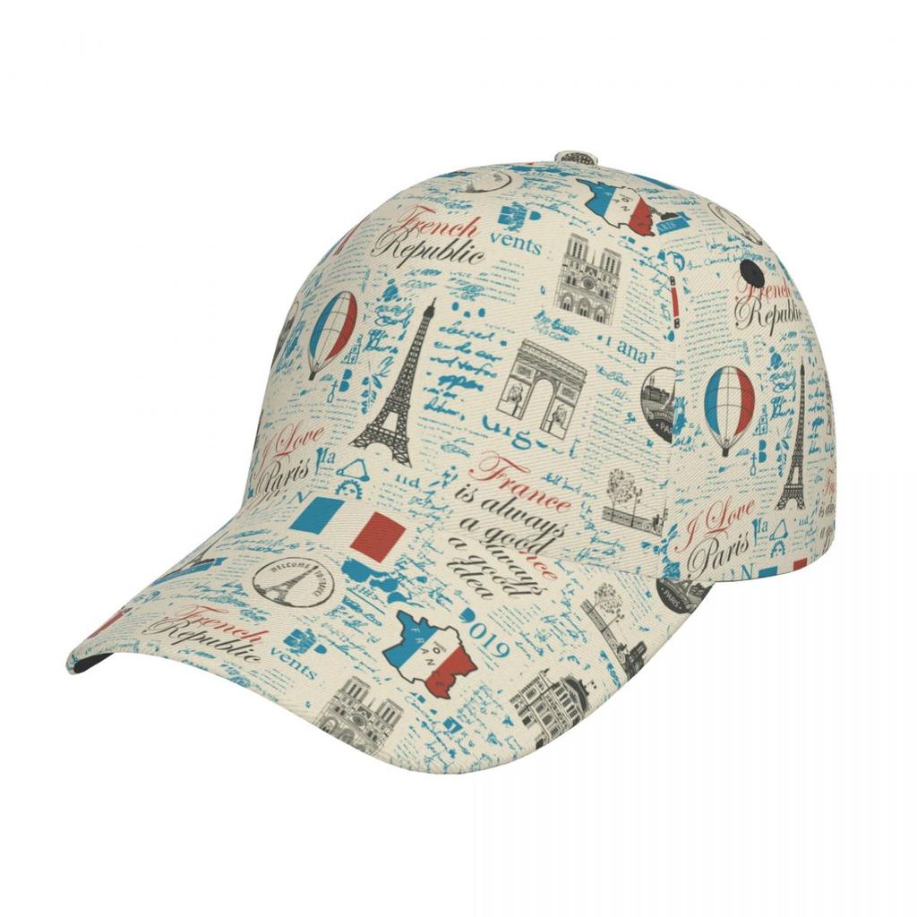 Классическая тема Франции с символами, архитектурная шляпа дальнобойщика для гольфа, достопримечательности Парижа, Эйфелева башня, повседневные регулируемые шляпы, кепка