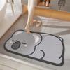 Впитывающий коврик для ванной комнаты с рисунком животных, диатомовая грязь, нескользящий коврик для туалета, износостойкий быстросохнущий коврик для входа на крыльцо