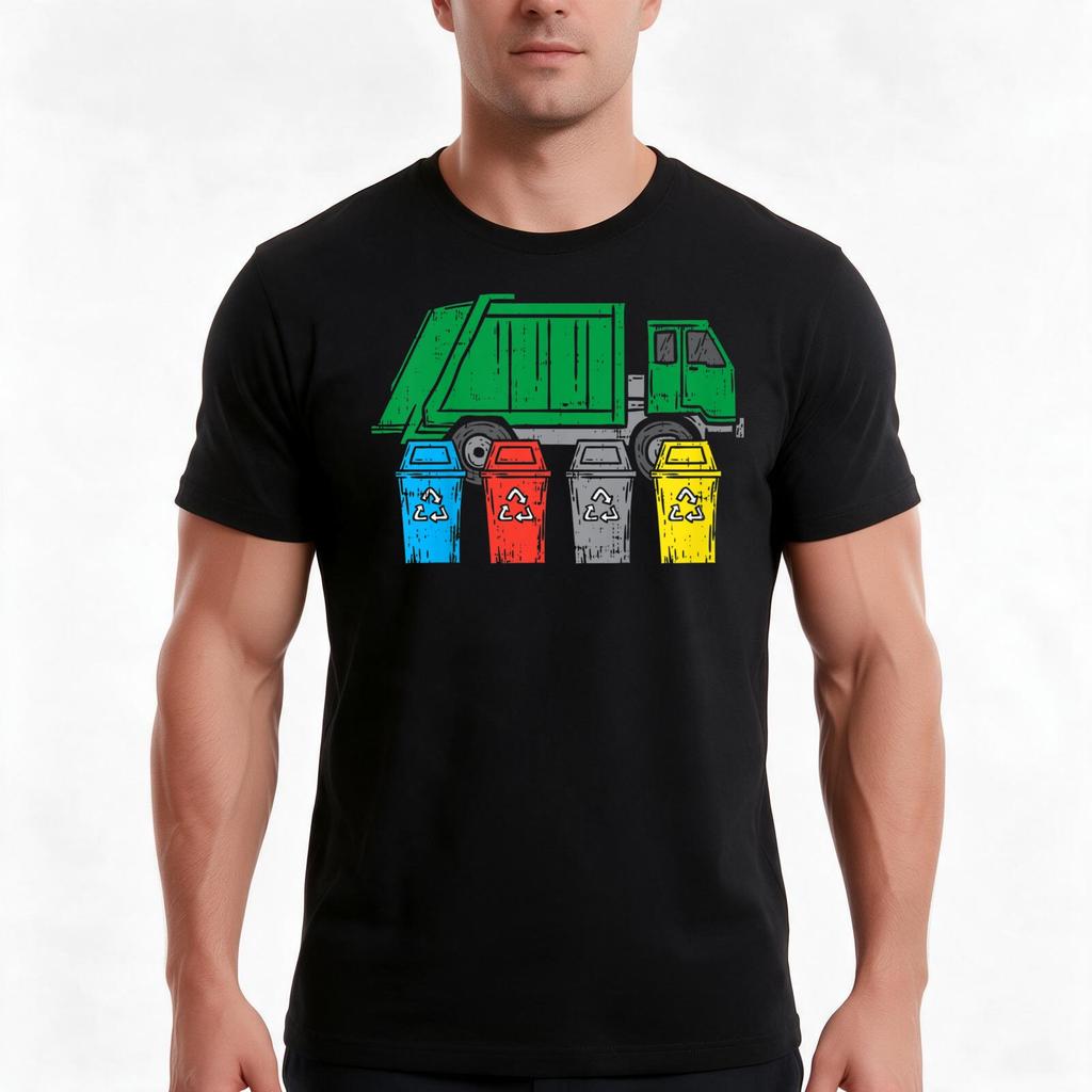 Recycling I Tshirt Summer Casual Cotton Tee Oversized Streetwear Tops Vintage Graphic Print Loose Fit Short Sleeve