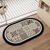 Absorbent, Dirt-Resistant, Non-Slip, Quick-Drying Diatom Mud Bathroom Floor Mats