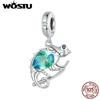 925 Sterling Silver Chameleon Pendant Charms for Women Original Bracelet and Necklace Fine Jewelry