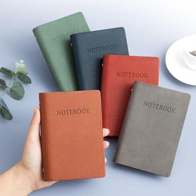 Мини блокнот на кольцах формата А7, утолщенный, портативный, карманного размера, с отрывными листами, для заметок на встречах