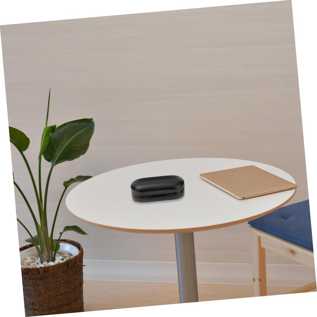 Holibanna Двойной Кожаный Чехол для Очков для Путешествий Легкий Держатель для Солнцезащитных и Очков Черный Чехол, Коробка, Органайзер, Дизайн,