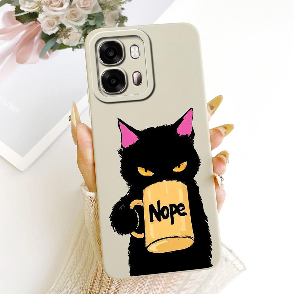 For Oppo A6s CPH2789 Cute Cat Flower Cartoon Phone Case For Oppo A6s 4G CPH2815 OppoA6s A 6S 5G Soft Silicone Covers Bumpers
