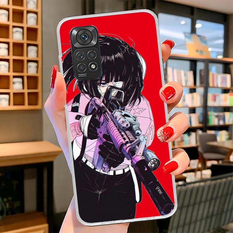 Japanese Style Anime Girl Cover Phone Case For Xiaomi Redmi Note 15 14 13 12 11 10 Pro Plus 14S 12S 11S 11T 11E 10S Soft Fundas