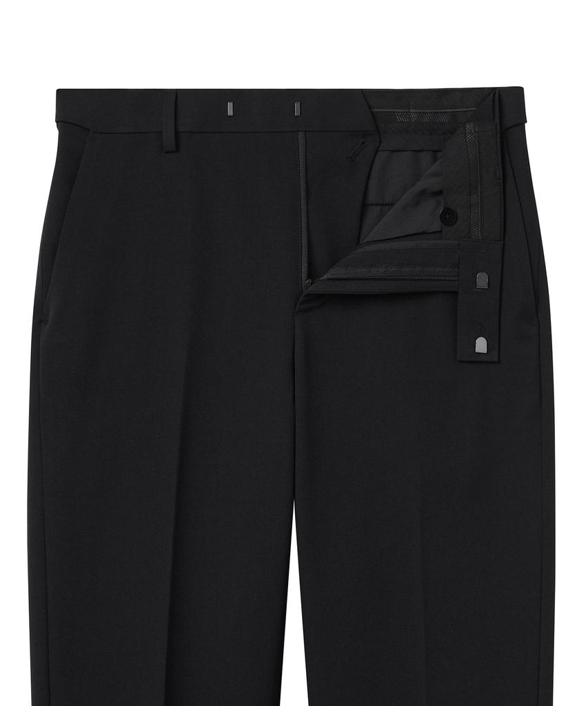 MUSINSA STANDARD Straight Hidden Banding Slacks [Dark Gray]