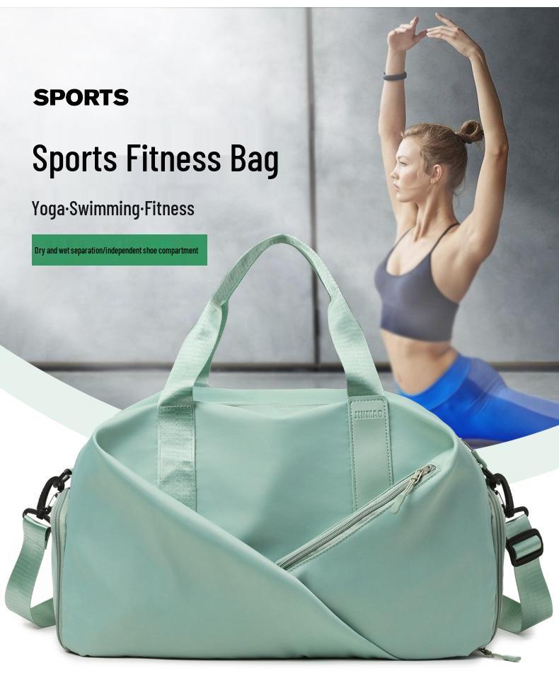 Versatile Large-Capacity Travel Fitness Bag with Shoe Compartment, Custom Logo Option