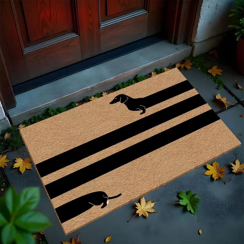 Sausage Dog Carpet with Cute Pet Sausage Dog Soft and Non Slip Indoor Mat Suitable for Bedroom Living Room Kitchen Theme Carpet