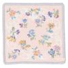 JILL STUART Women's Chenille Mini Handkerchief (09201504), Floral Print, Pink, Approx. 20cm Wide X 20cm Long