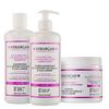 Shampoo, Conditioner and Mask with Biotin and Collagen - For Damaged Hair - Sulfate, Paraben, Silicone Free - 3x500 Ml