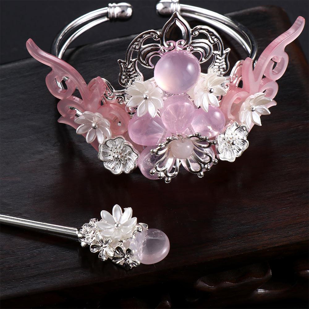 Женский мужской головной убор Circel с цветочным принтом, палочка для волос, аксессуары для волос, заколки для волос в китайском стиле, вилка для волос