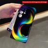 2DFlat Samsung phone case Rainbow Spiral Wave Phone Case Applicable to Galaxy S23 S24 S25ULTRA S26 A12 A14 A15 A16 A54 A55