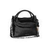 Charles & Keith Mini CK 26 Spring Simple Pleated Chain Kelly Bag Women Handbags Black CK2-30271709