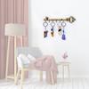 Royal Key Holder | Rajwadi Key Stand with 6 Hook & Brass Metal Wall Mount Hanger | Home Decor Gift (24x6cm) (Antique)