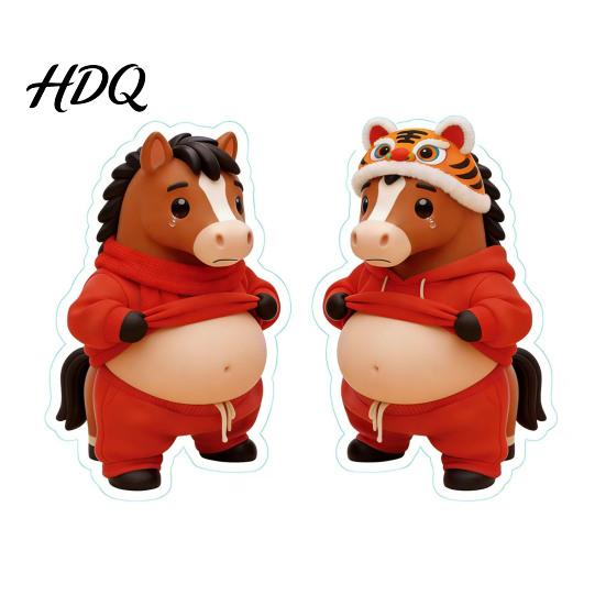 Бампер в форме животного 1 пара 3D Эластичная наклейка на живот Снятие тревоги и стресса Мультяшная Легко устанавливаемая Наклейка с зажимом для живота Противоударная Безопасность