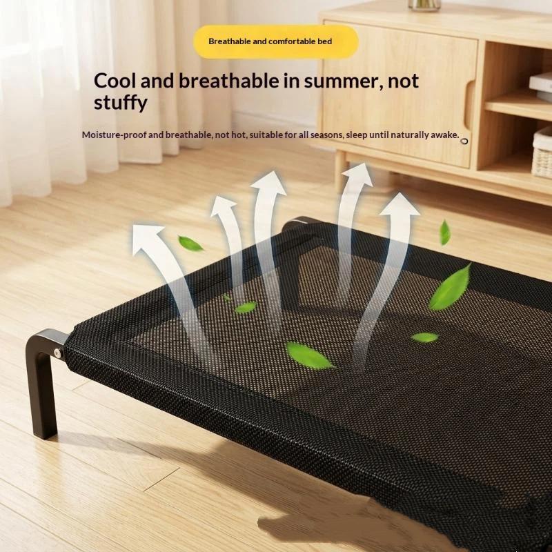 Elevated Pet Bed Portable Folding Dog Cat Cooling Bed Chew-proof Non-toxic for Camping Indoor Outdoor Small Large Pets