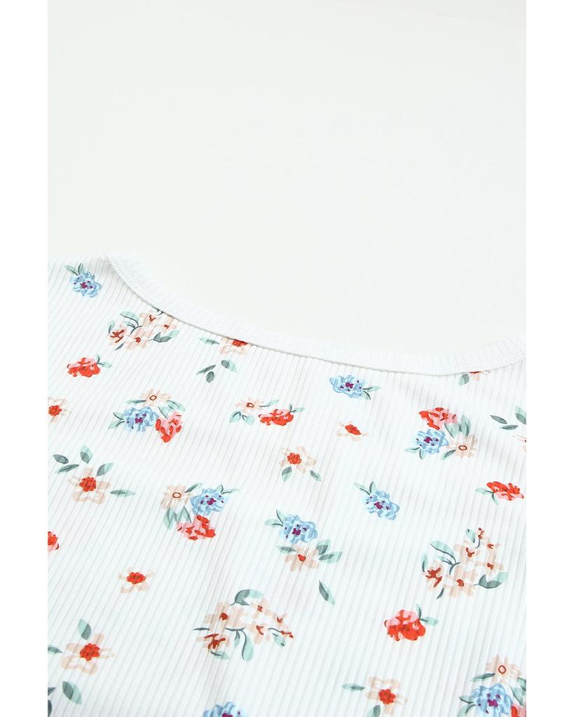 Azura Exchange Боди с цветочным вырезом