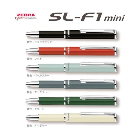 Шариковая ручка Zebra на масляной основе SL-F1 mini 0,7 мм Ограниченная серия Цвет Земли Корпус Чистый Черный Чернила Черные BA55-EC-PBK Телескопический Раздвижной Механизм Короткая