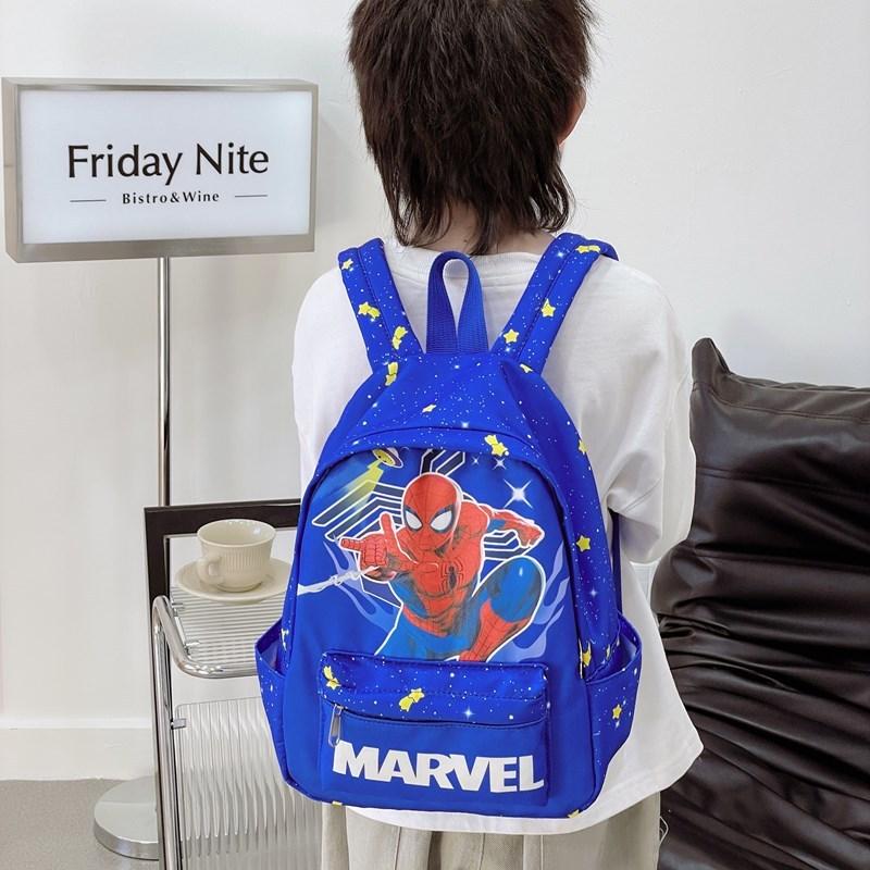 Prints Astronaut Letters Kids Cartoon Backpack Breathable School Bag