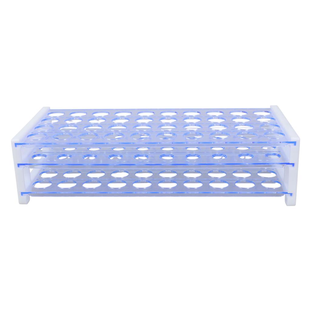 Sturdy 3 Tier Test Tube Organizers Laboratory Essentials 3 Tier Blue Test Tube Rack Durable Plastic Stand Shelves
