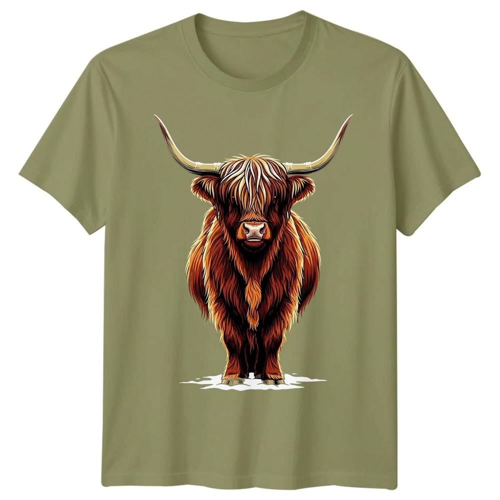Highland Cow Animals Unisexs Tshirt Unisexs Tee Graphic Unisex Tee