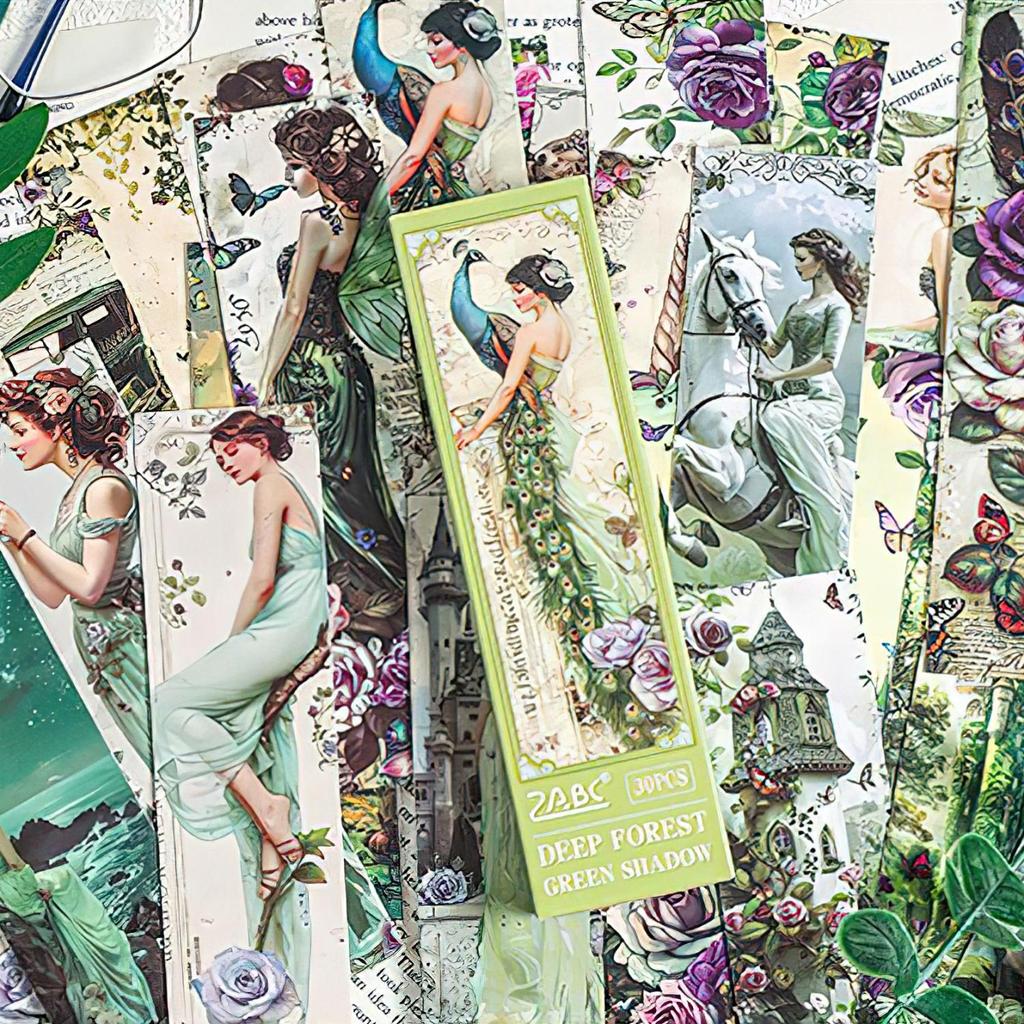 30 шт. набор закладок для книг серии «Романтический сад» из белой картонной бумаги, маркеры для страниц книг, уникальный подарок для чтения