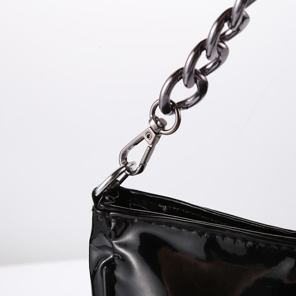 40 см панк-металлическая толстая цепочка для сумки через плечо с ручками для сумки своими руками (черный)