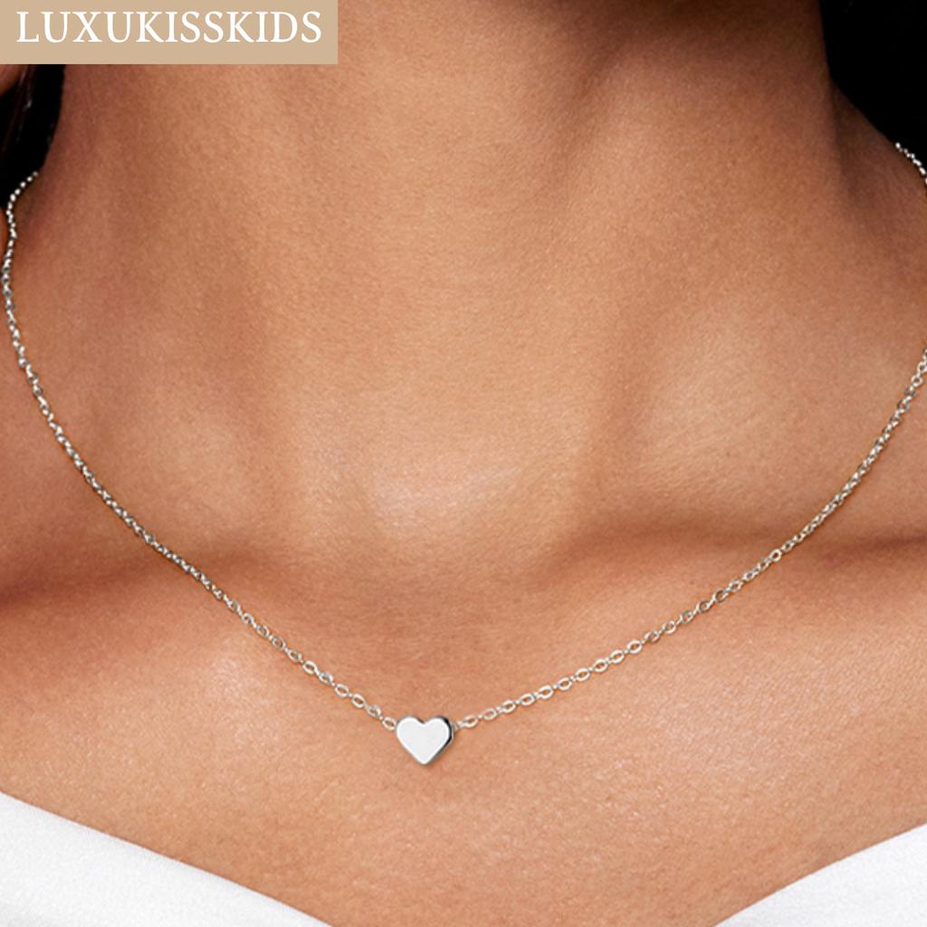 LUXUKISSKIDS сердце звезда луна кулон ожерелья крошечные подвески колье из нержавеющей стали для женщин/девочек свитер Y2K ювелирные изделия в стиле бохо ожерелья