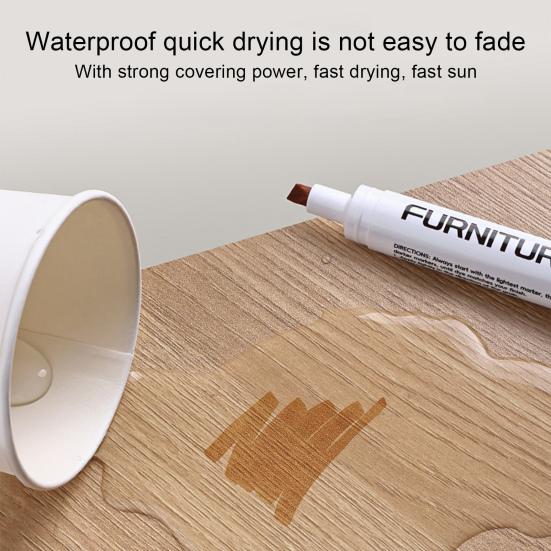 12 шт./набор маркеров для подкраски, профессиональные 12 цветов, деревянная мебель, пол, стол, шкаф, столбики кровати, плитка, царапины, маскирующая краска, ручка