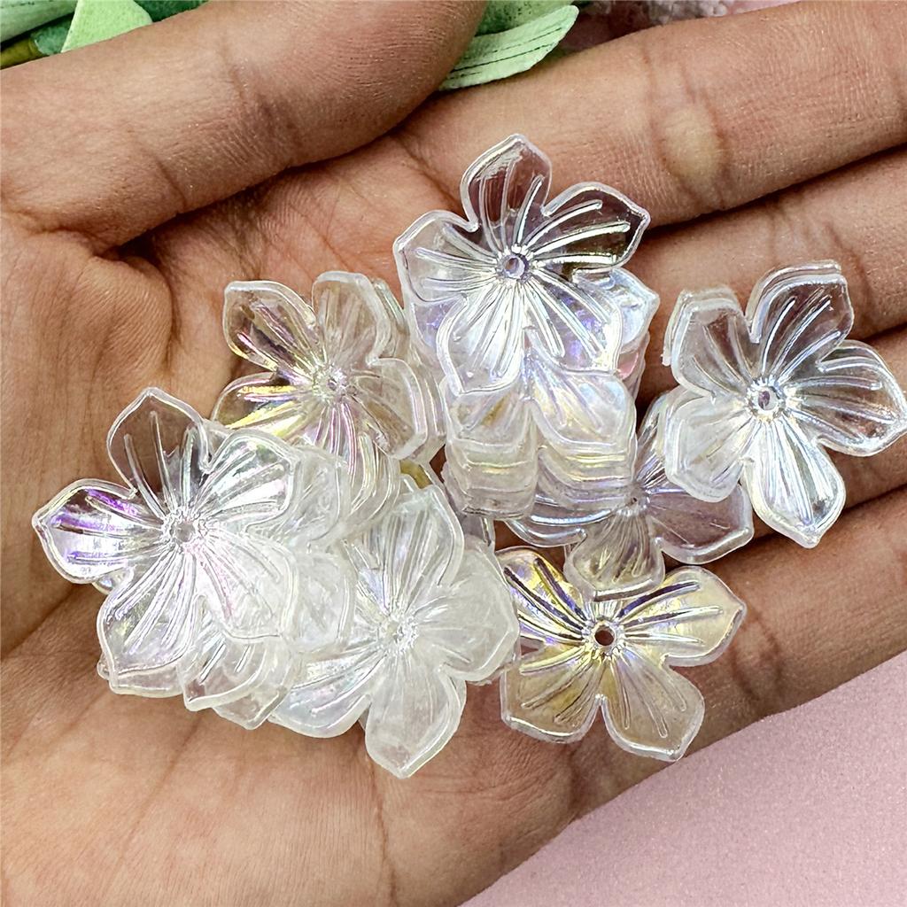 Высокое качество для изготовления ювелирных изделий 22,8 мм DIY акриловые бусины ручной работы в форме цветка солнца 20 шт браслет ожерелье свободные разделительные бусины