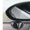 SCGEHA Auxiliary Mirror for Cars, Side Mirror, Submirror, Eliminates Blind Spots, Adjustable Angle, Easy Installation (Black/Left/Right)