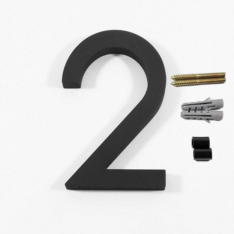 0-9 Плавающий Номер Дома Дверная Табличка Современная Дверь Дома На Открытом Воздухе Черные Цифры Адресная Табличка Тире Знак Слэш