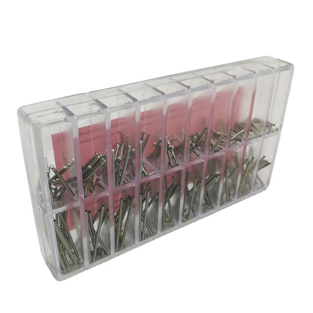 180pcs 7mm-26mm Stainless Steel Watch Spring Bar Watch Strap Pins 1.2mm Diameter Watch Band Link Pin Repair Tools Accessories