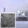 3D Wall Panel Mold for Gypsum, Plaster or Concrete Tile for Decorative Wall Panels 'Smoke'