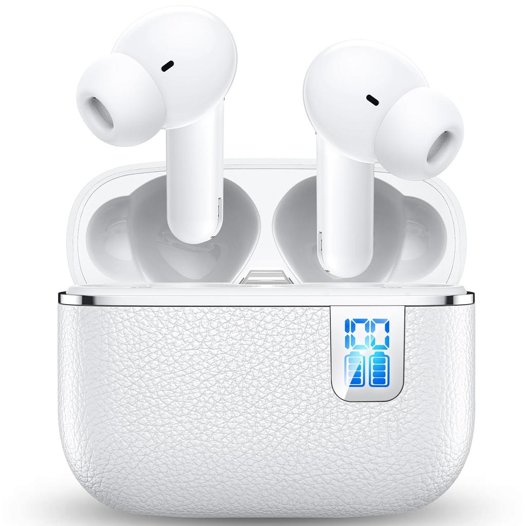 Wireless Earbuds for 2025 Immersive Sound Quality Bluetooth Noise 60H Long iPhone Deep Low Integrated Left and Right Headphones with Instant Fast
