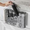 Clear Garbage Bag Storage Box Extra Length Height Wall Mounted Trash Bag Holder Easy Installation Garbage Bag Organizer