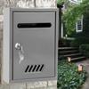 Wall Mount Mailbox Iron Post Box Letter Large Security Drop Lockable Mail for Home Decor