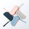 Silicone Glasses Storage Box, Simple Design, Durable, Waterproof, with Zipper Pocket