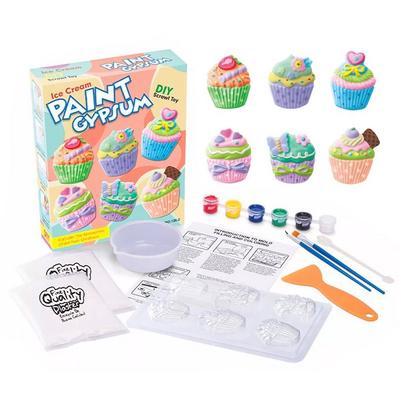 Учителя раскрашивают гипсовую модель, набор для изготовления магнитов на холодильник, мороженое, 1 комплект, корейские игрушки