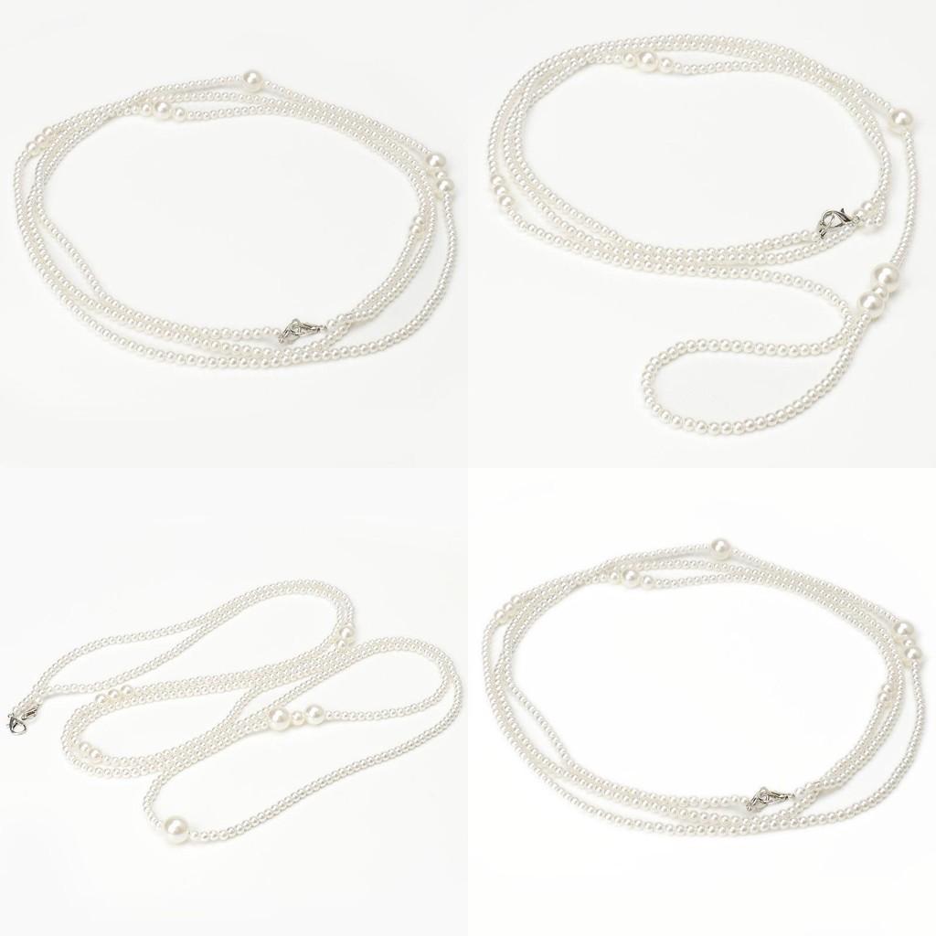 Жемчужная цепочка на талию для женщин Элегантный винтажный модный аксессуар с пряжкой из сплава