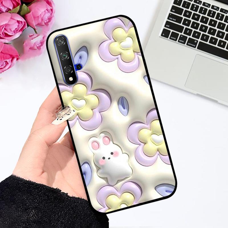 For Huawei Nova 5T Case YAL-L21 YAL-L61 Fashion Luxury Soft TPU Silicone Phone Coque Bumper For Huawei nova 5T Fundas Cover