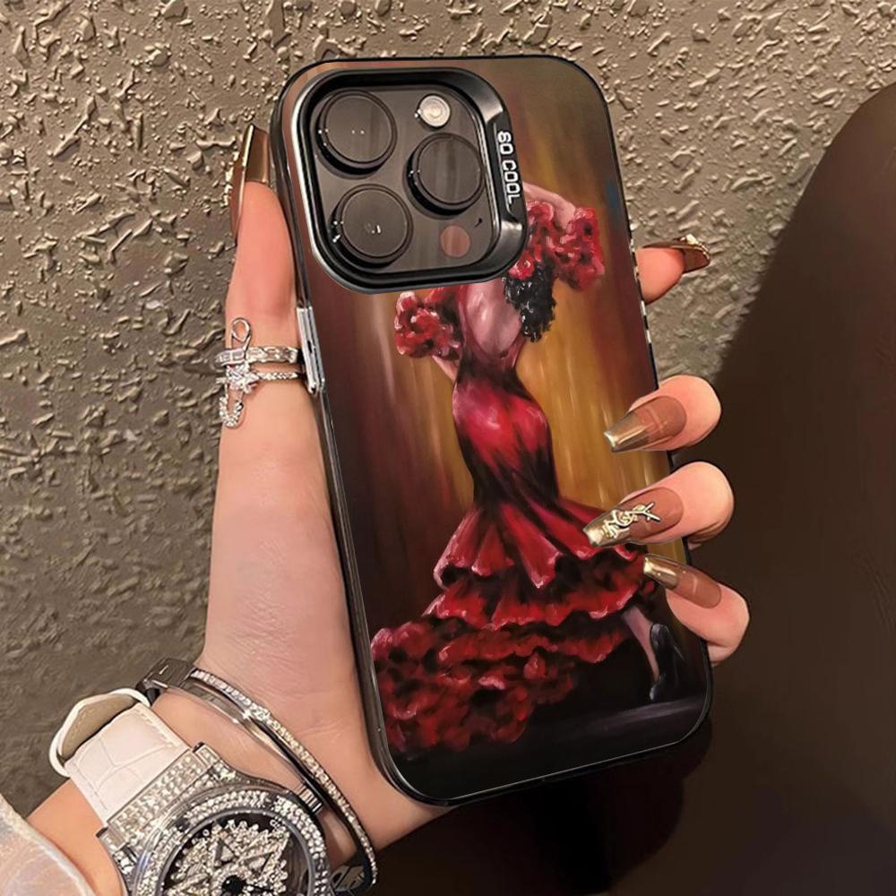 Чехол для телефона с абстрактной масляной живописью для iPhone 17 16 15 14 13 12 11 X XR XS Air Pro Max Plus Черный Цветной Серебристый Чехол