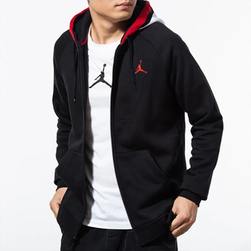 Jordan Jackets Men's Black Hooded Moderate Other (Unisex) Jackets BQ5650 010