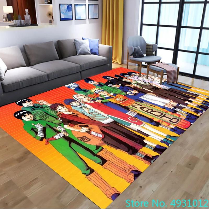Anime Hot Uzumaki Naruto Love Rug Carpet Living Room Bedroom Bedside Soft Comfortable Children Kids Anti Slip Floor Mat