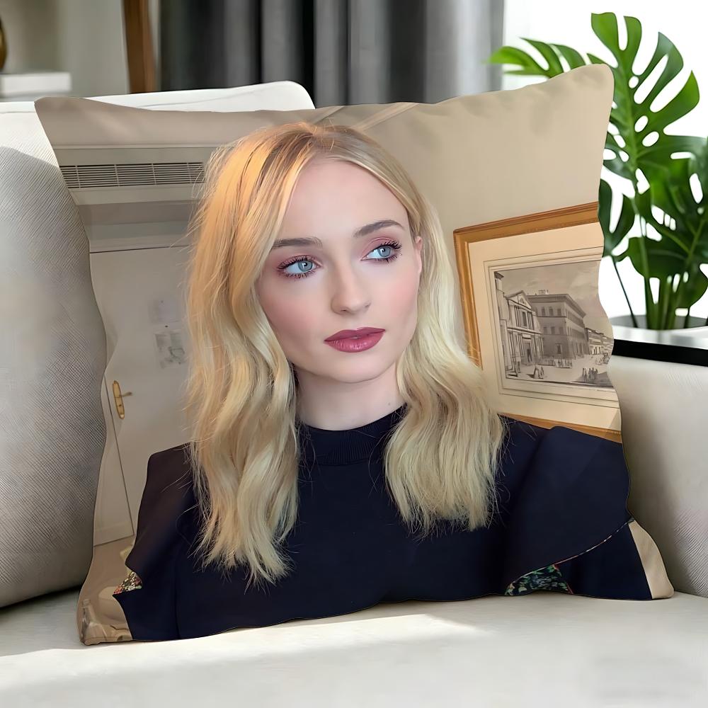 movie Sophie Turner Cushion Cover Cushion Cover Set Pcs x x x Pillowcase Decorative Sofa Home Decor