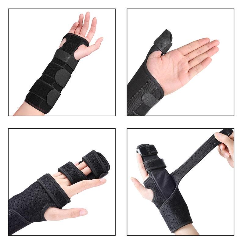 Поддержка растяжения запястья и сустава, фиксированный фиксатор для пальцев, алюминиевый протектор с регулируемой наклейкой, инструмент для ухода за здоровьем