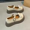 Summer Shoes Ladies Female Footwear Clogs Platform Oxfords Women's 2024 New Dress Creepers Leather Mary Janes Shoes Woman Flats