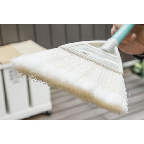 Yamazaki Sangyo Набор мини-метлы и совка, Короткая ручка, Садовая метла, ПП полипропилен, Синтетическое волокно, Расщепленная щетина, Для улицы, Прихожая, Балкон,