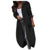 Women's Solid Colour Loose Casual Temperament Hooded Mackintosh Cloth Windbreaker Jacket