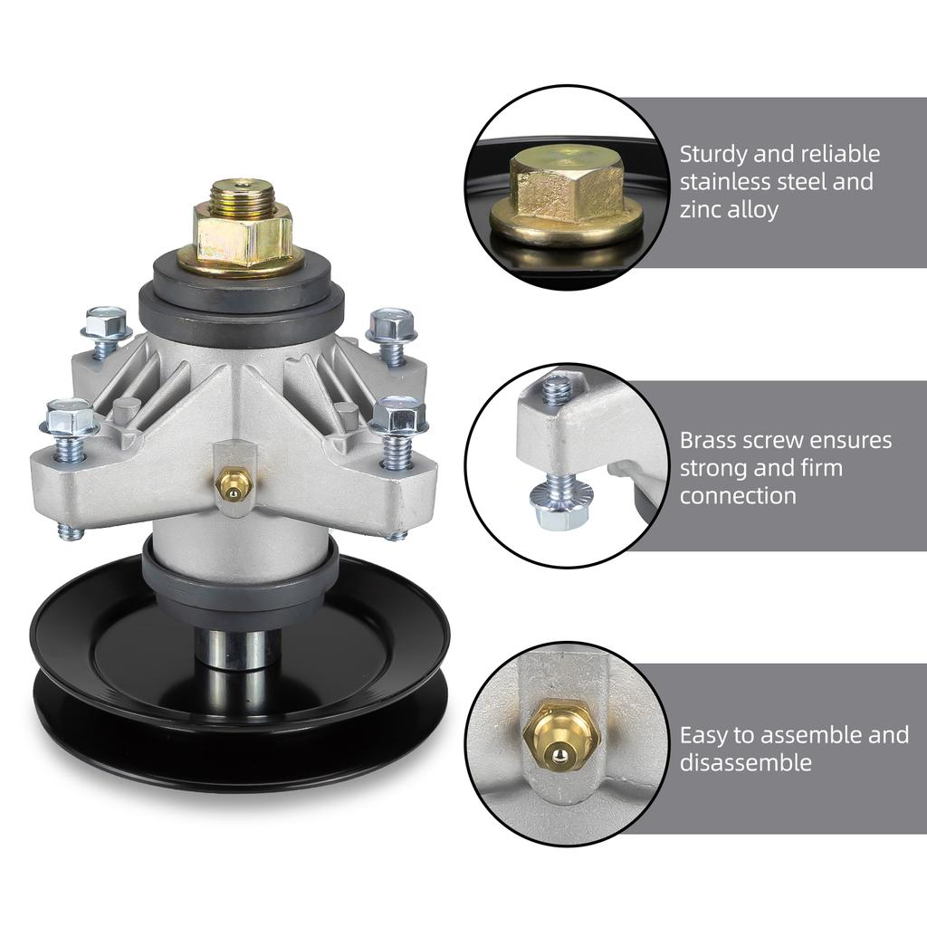 Spindle Assembly with 11963 Pulley-grease Fitting Replaces MTD 918-04129 918-04129B 918-04129A